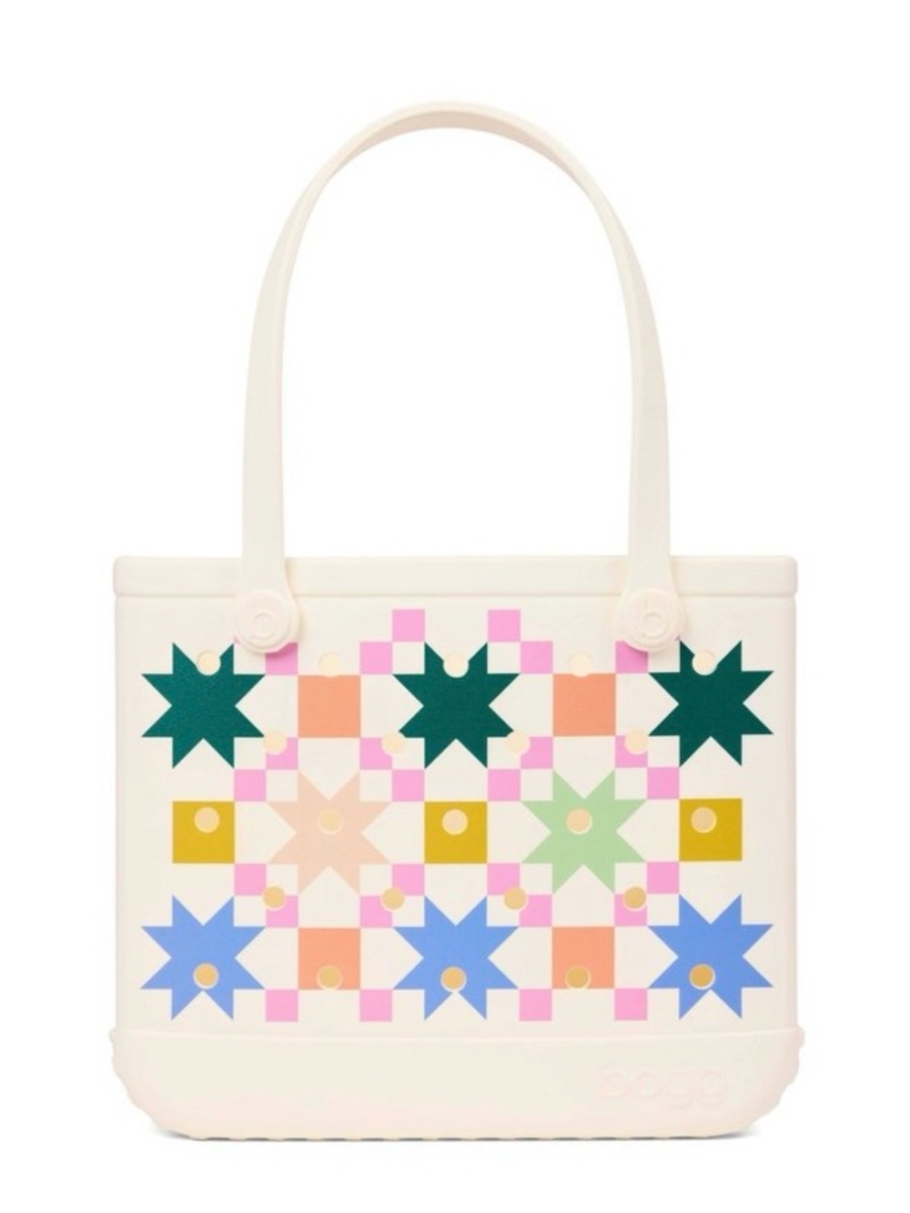 BOGG BAG Happy Camper Quilt Multicolor Pattern. NWT